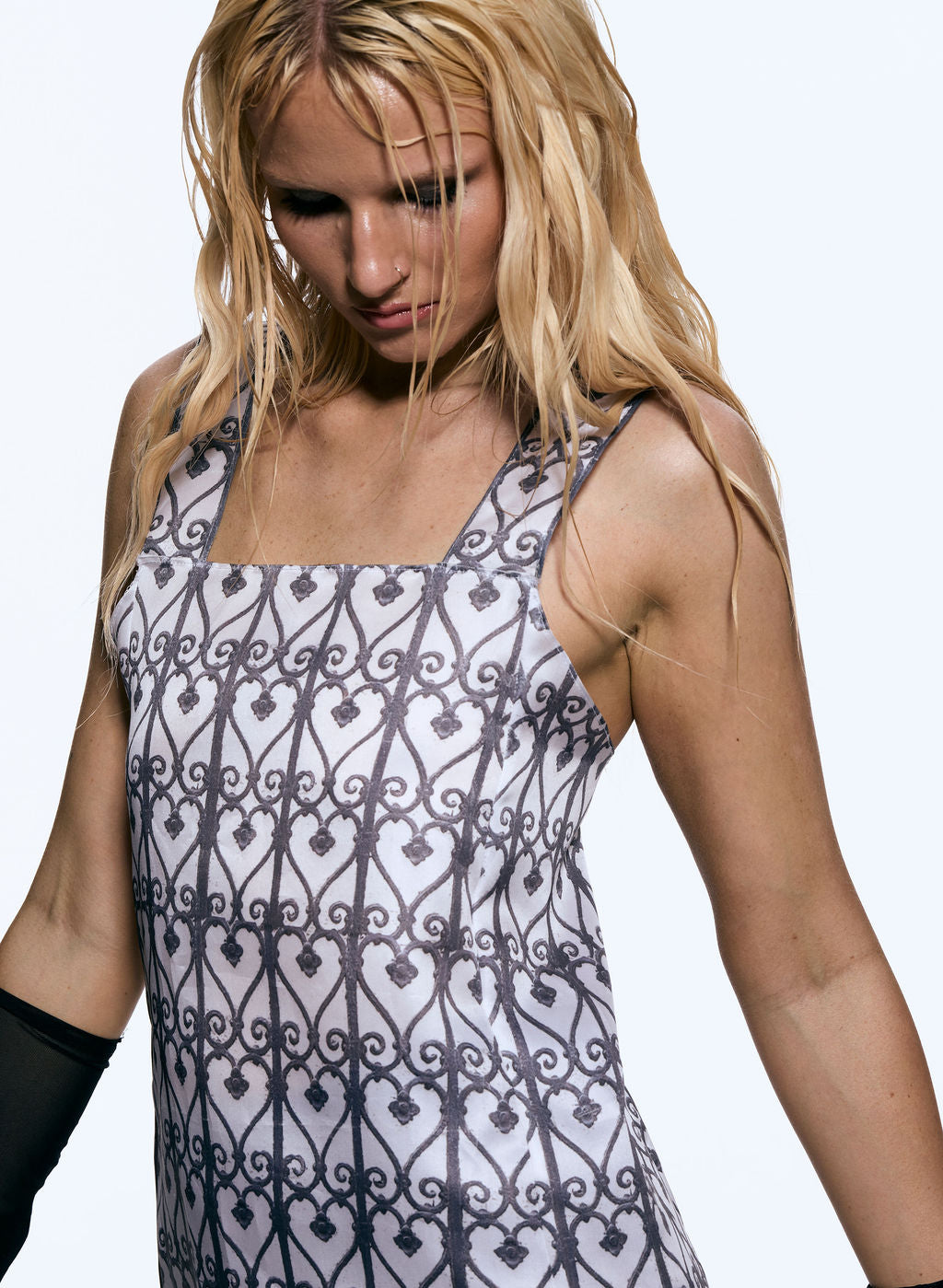 Signature Print Babydoll Dress